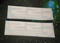 Set of two white 22 Veterans Lives Matter vinyl decals