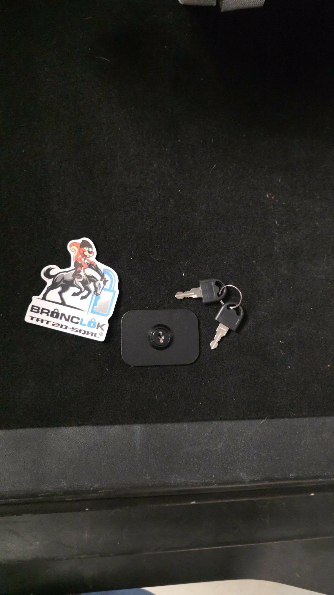 BroncLoK™ 2021+ Ford Bronco Cargo Area Locking System